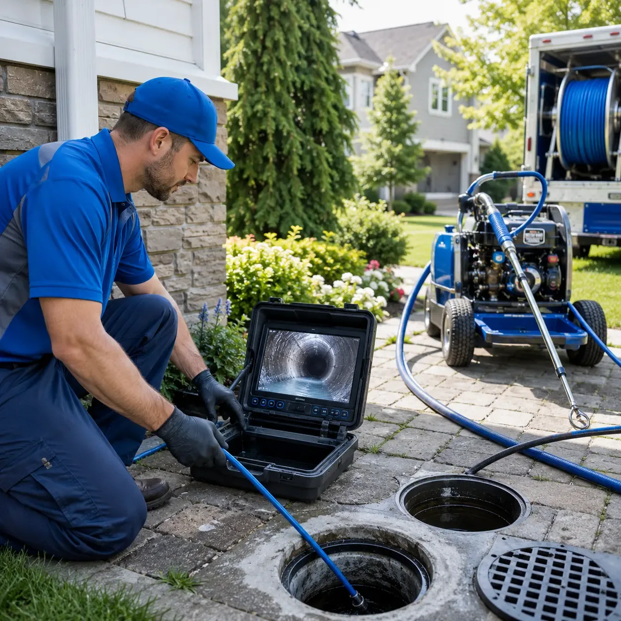 Outdoor drain cleaning professionals serving Royal Center, IN