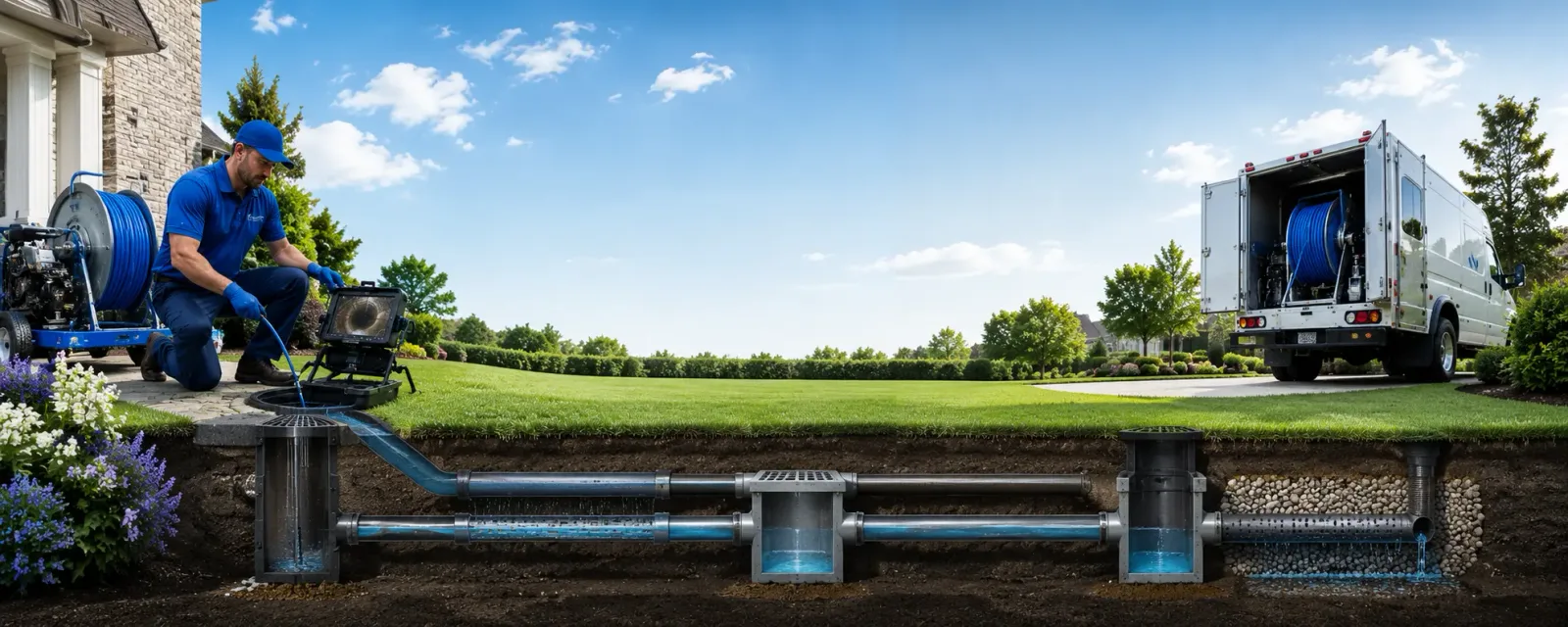 Outdoor drain cleaning information for Royal Center, IN